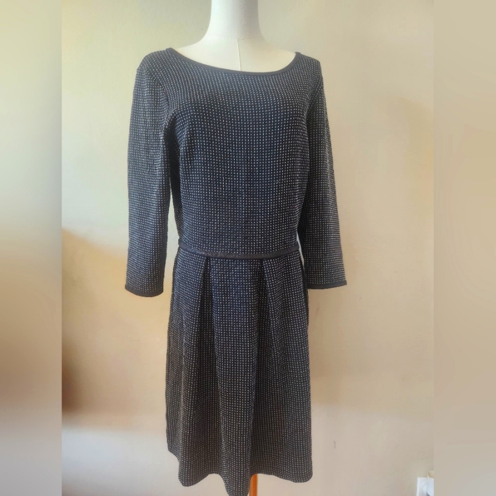 Max Studio Black and White High Low Dress